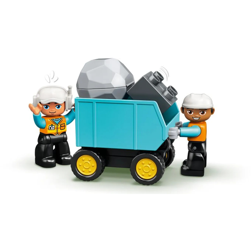 Lego10931 Lego Duplo Construction Φορτηγό Και Ερπυστριοφόρος Εκσκαφέαςpapell.gr